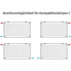 Buderus Logatrend C-Profil Kompakt-Heizkörper H 500 Mm L 400 Mm Typ 11 – 277/178 Watt 13