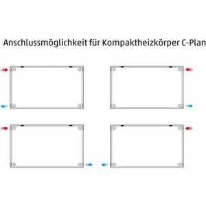 Kompakt-Heizkörper Buderus Logatrend C-Plan H 500 Mm L 500 Mm Typ 21 – 440/283 Watt 13